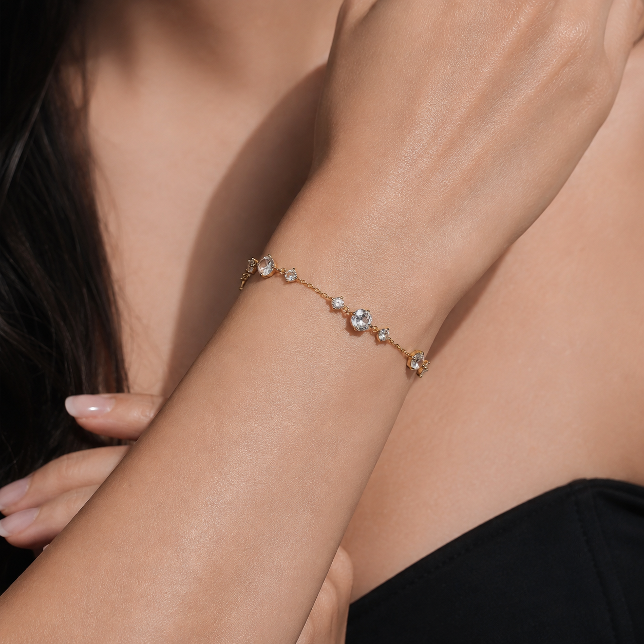 Pulsera con circonita